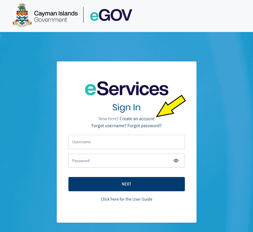 eServices Sign In User Guide My eGov eGov
